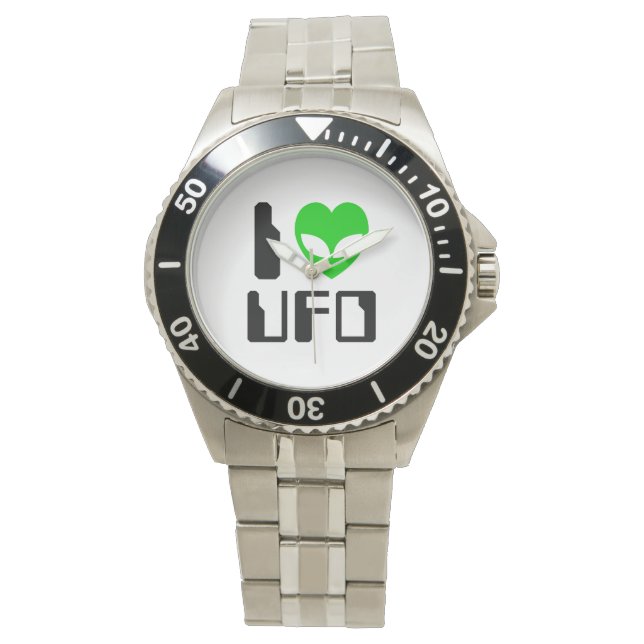 Reloj De Pulsera I Alien Heart UFO (Anverso)