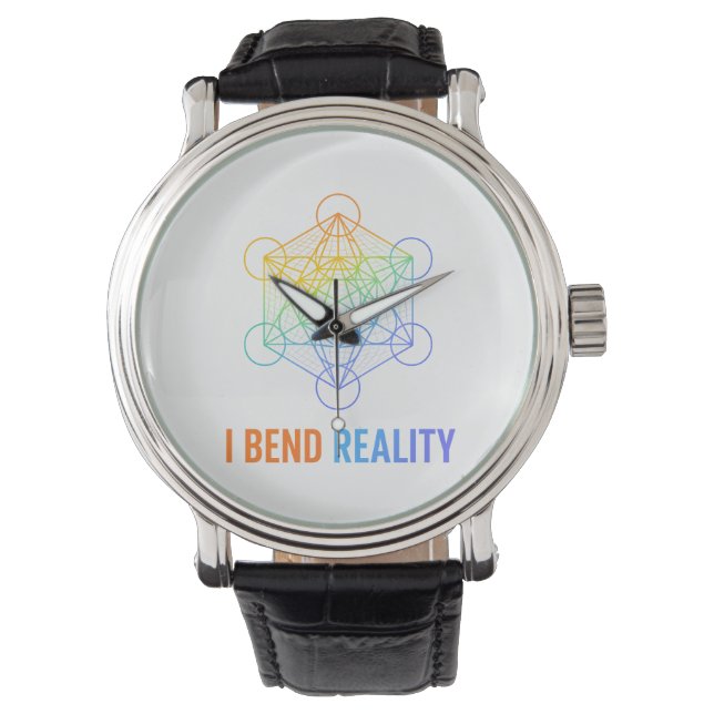 Reloj De Pulsera I Bend Reality – Sacred Geometry Energy Design (Anverso)