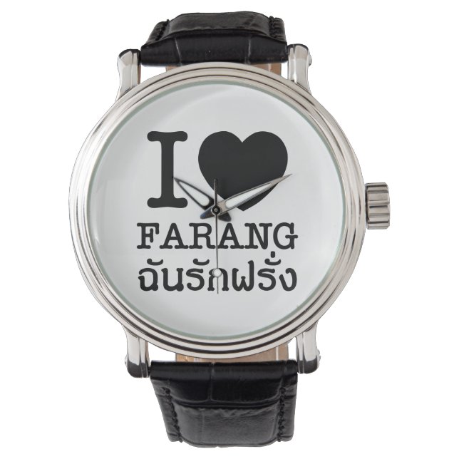 Reloj De Pulsera I Black Heart (Love) Farang (Anverso)