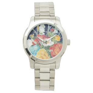 Reloj De Pulsera I floral de medianoche