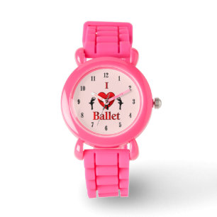 Reloj De Pulsera I Heart Ballet Dance Pink
