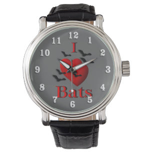 Reloj De Pulsera I Heart Bats
