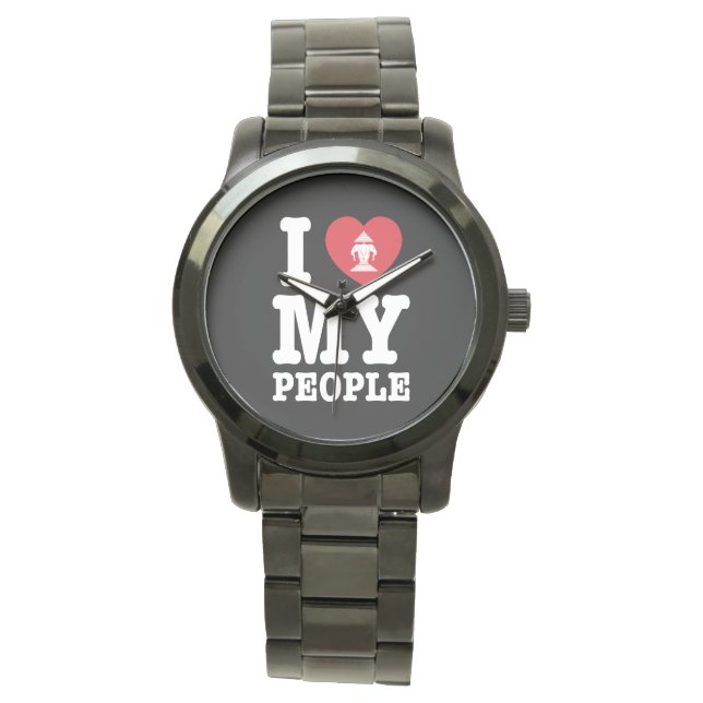 Reloj De Pulsera I Heart (Love) Erawan My Lao People (Anverso)