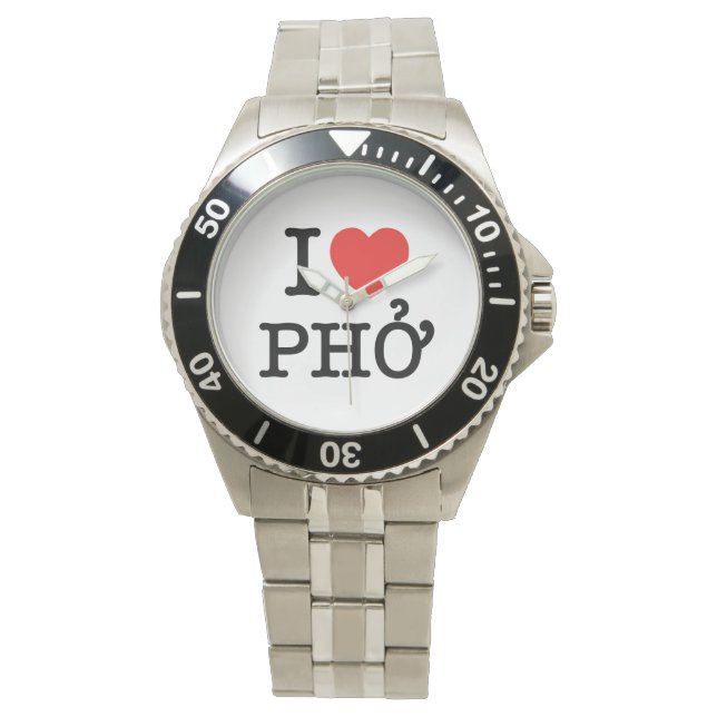 Reloj De Pulsera I Heart (Love) Pho (Anverso)