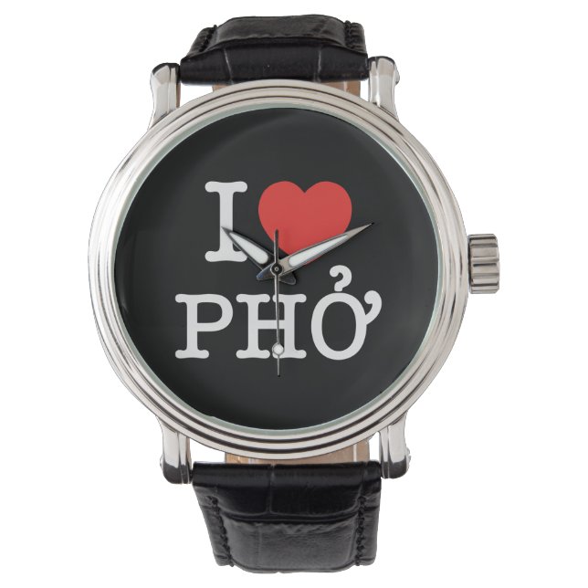 Reloj De Pulsera I Heart (Love) Pho (Anverso)