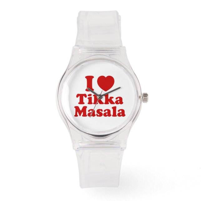 Reloj De Pulsera I Heart (Love) Tikka Masala (Anverso)