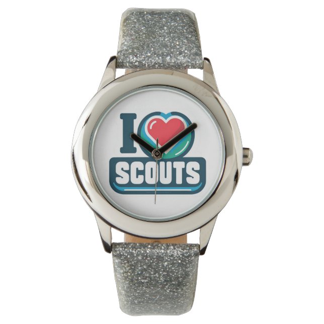 Reloj De Pulsera I Heart Scouts Chica Scouting Watch (Anverso)