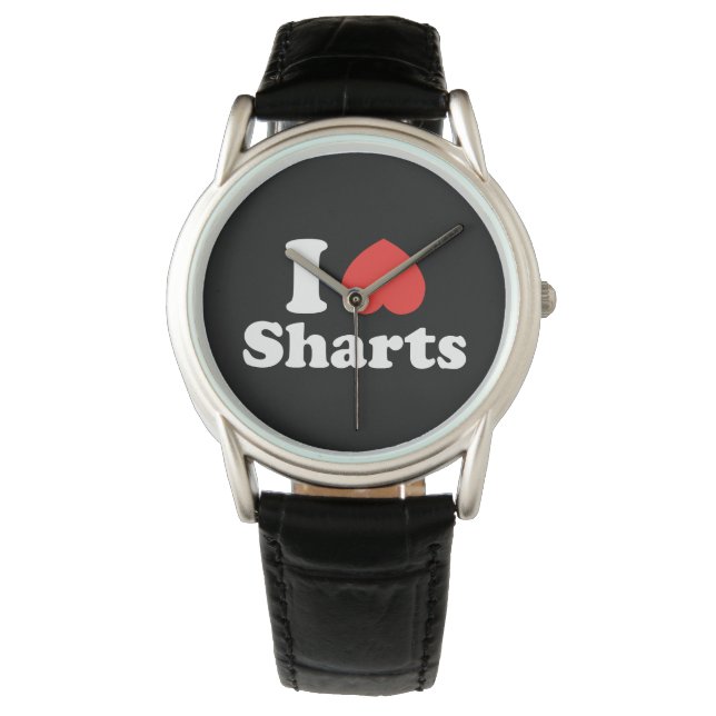 Reloj De Pulsera I Heart Sharts (Anverso)