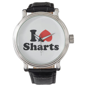Reloj De Pulsera I Heart Sharts