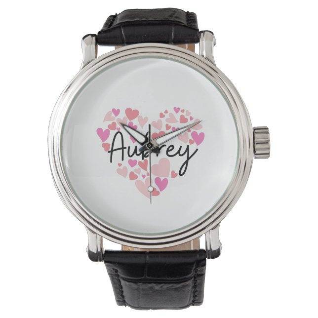 Reloj De Pulsera I love Aubrey (Anverso)
