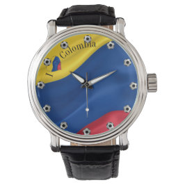 Reloj De Pulsera I Love Colombia Flag