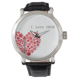 Reloj De Pulsera I love OBOE Watch　オーボエの腕時計