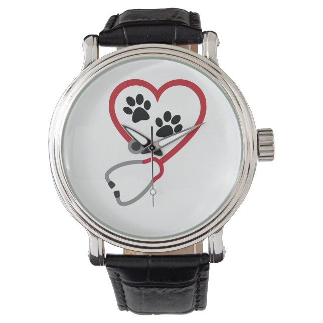 Reloj De Pulsera I love Veterinary Medicine (Anverso)