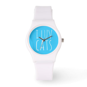 Reloj De Pulsera I Luv Cats