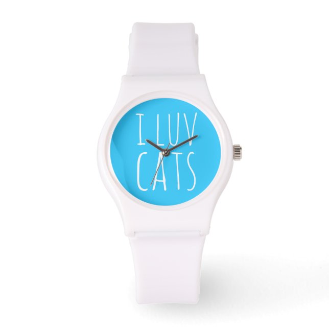 Reloj De Pulsera I Luv Cats (Anverso)