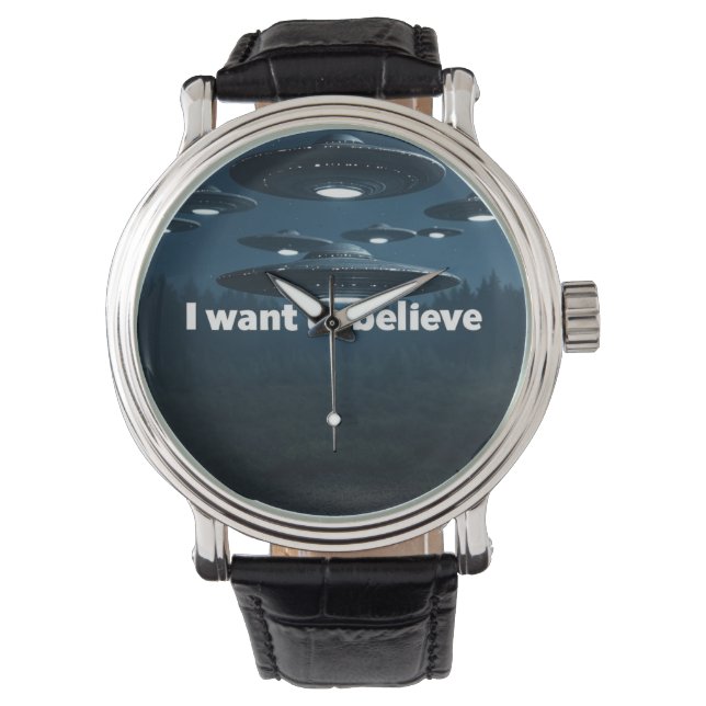 Reloj De Pulsera I want to believe (Anverso)
