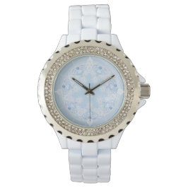 Reloj De Pulsera Ice Blue Snowflake