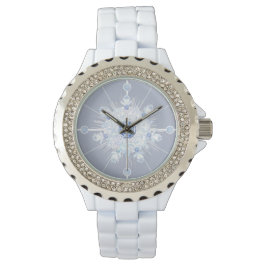 Reloj De Pulsera Ice Blue Snowflake