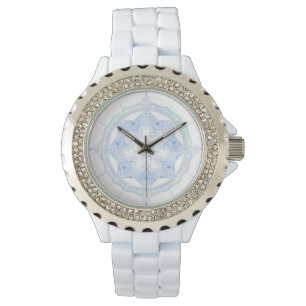 Reloj De Pulsera Ice Blue Snowflake