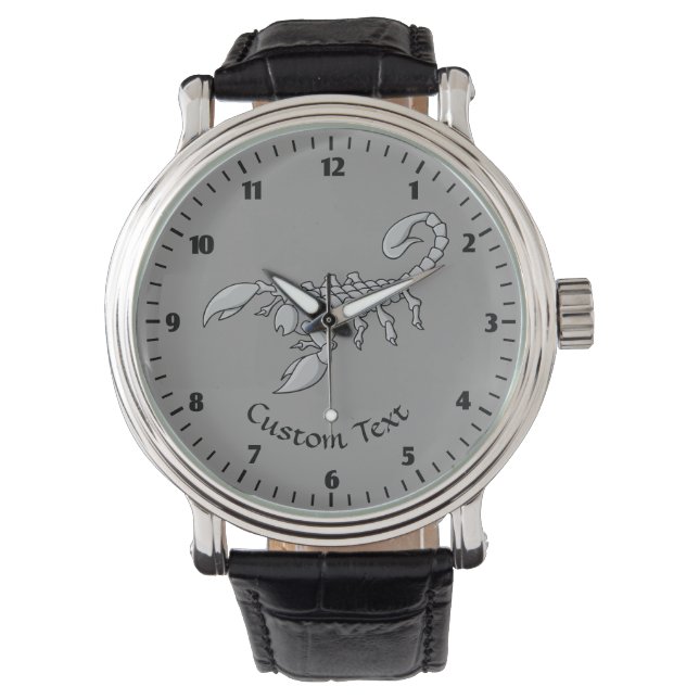 Reloj De Pulsera Icono de escorpión (Anverso)