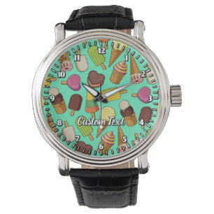 Reloj De Pulsera Iconos De Helado