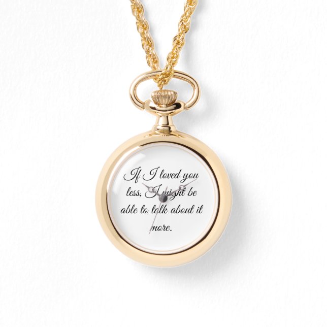 Reloj De Pulsera "If I loved you" Emma quote watch (Anverso)
