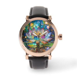 Reloj De Pulsera Illuminated Blooming Lotus Flower