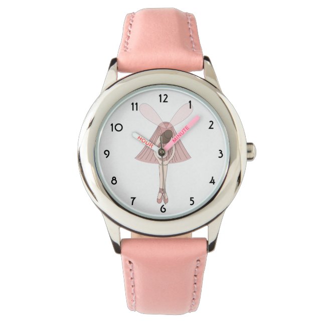 Reloj De Pulsera illusima Ballerina Fairy Pink Kids Watch (Anverso)