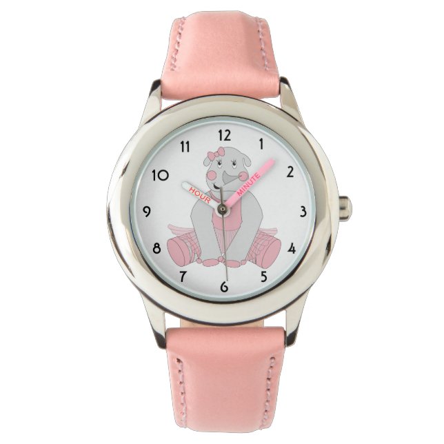 Reloj De Pulsera illusima Ballerina Rhino Pink Kids Watch (Anverso)