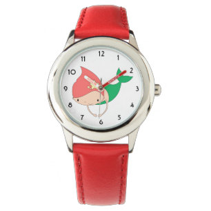 Reloj De Pulsera illusima Cotton Candy Mermaid Red Kids Watch