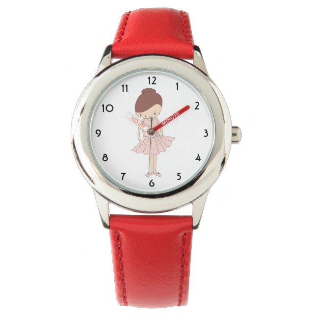 Reloj De Pulsera illusima Isabella Ballerina Hearts Kids Watch (Anverso)