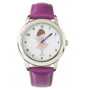 Reloj De Pulsera illusima Isabella Ballerina Purple Kids Watch