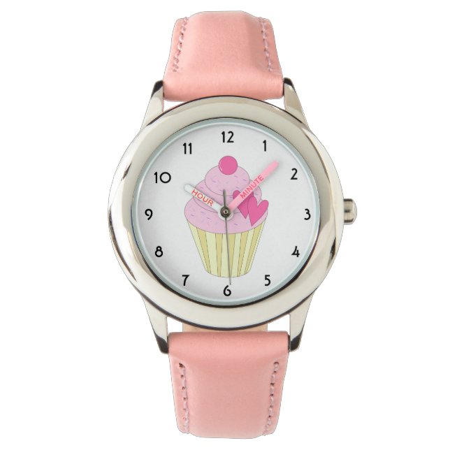 Reloj De Pulsera illusima Pink Hearts Kids Watch (Anverso)