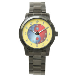 Reloj De Pulsera Iluminando Yen Yang Watch amarillo