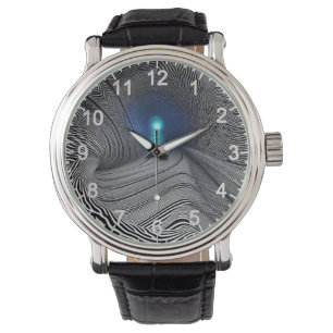 Reloj De Pulsera Ilusión óptica de impresión de cebra,