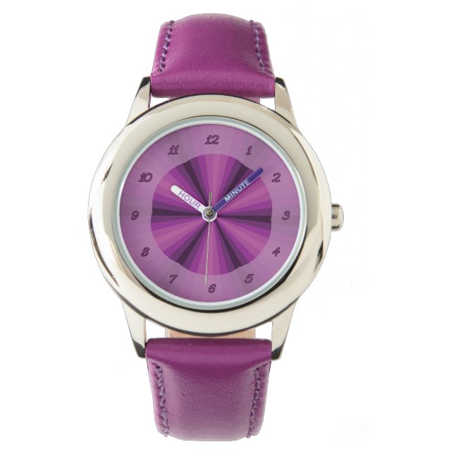 Reloj De Pulsera Ilusión óptica Purple Watch (Anverso)