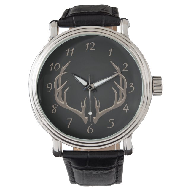 Reloj De Pulsera Ilustracion Antlers (Anverso)