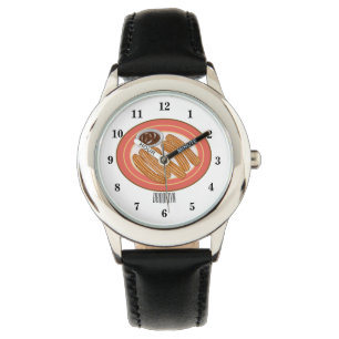 Reloj De Pulsera Ilustracion Churro personalizado