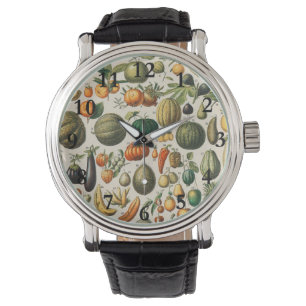 Reloj De Pulsera Ilustracion científico botánico de frutas