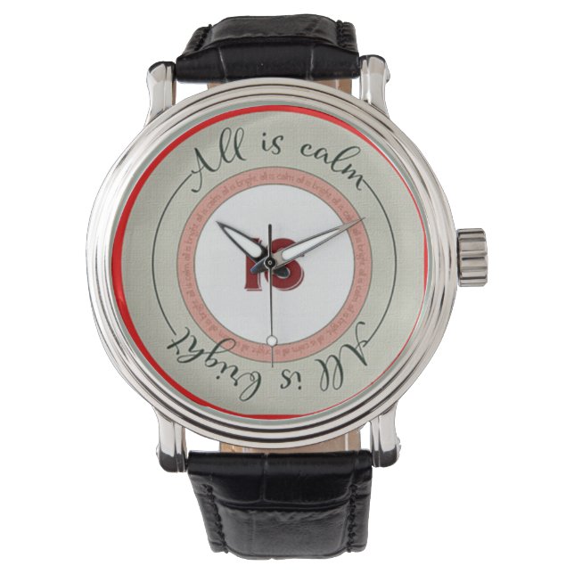 Reloj De Pulsera Ilustración cuadrada de bloque de Adviento de Navi (Anverso)