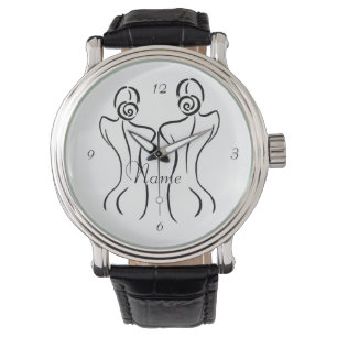 Reloj De Pulsera Ilustracion de arte femenino Thunder_Cove
