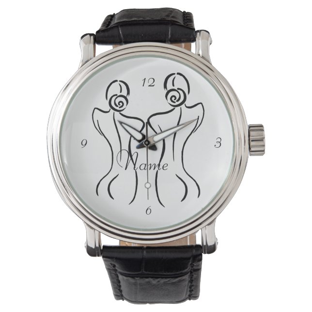 Reloj De Pulsera Ilustracion de arte femenino Thunder_Cove (Anverso)