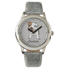 Reloj De Pulsera Ilustracion de Bulldog inglés