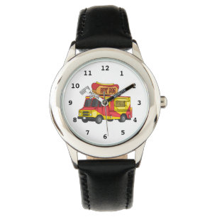 Reloj De Pulsera Ilustracion de camión de comida para perros calien