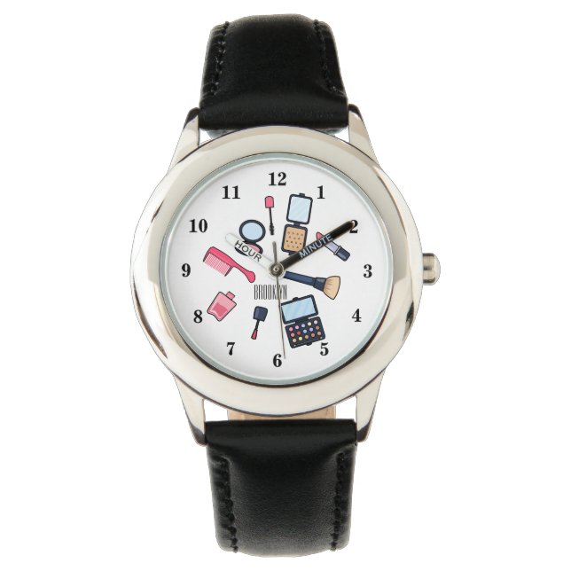 Reloj De Pulsera Ilustracion de cosméticos/personalizados de maquil (Anverso)