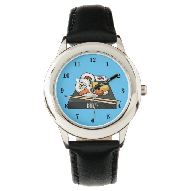 Reloj De Pulsera Ilustración de dibujos animados de sushi (Anverso)