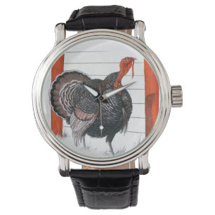 Reloj De Pulsera Ilustracion de época de una Turquía de Acción d