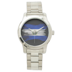 Reloj De Pulsera Ilustración de la bandera de El Salvador, bandera