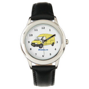 Reloj De Pulsera Ilustracion de la camioneta de entrega