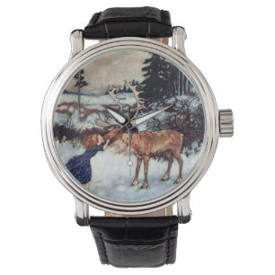 Reloj De Pulsera Ilustracion de la reina de la nieve del vintage